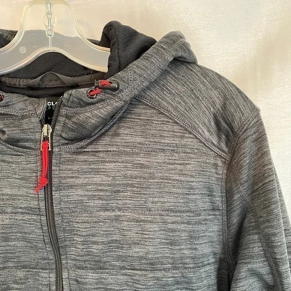 BC Clothing Expedition Heathered Grey Mountain Hooded Jacket Mens LG - Picture 8 of 15